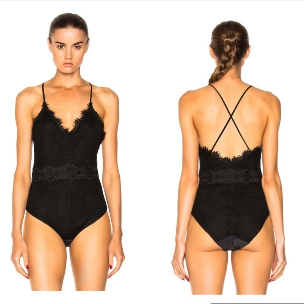 Jonathan Simkhai | Threaded Tulle Lace Bodysuit